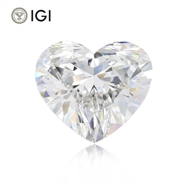 Diamond có hình trái tim trong phòng thí nghiệm với chứng chỉ IGI